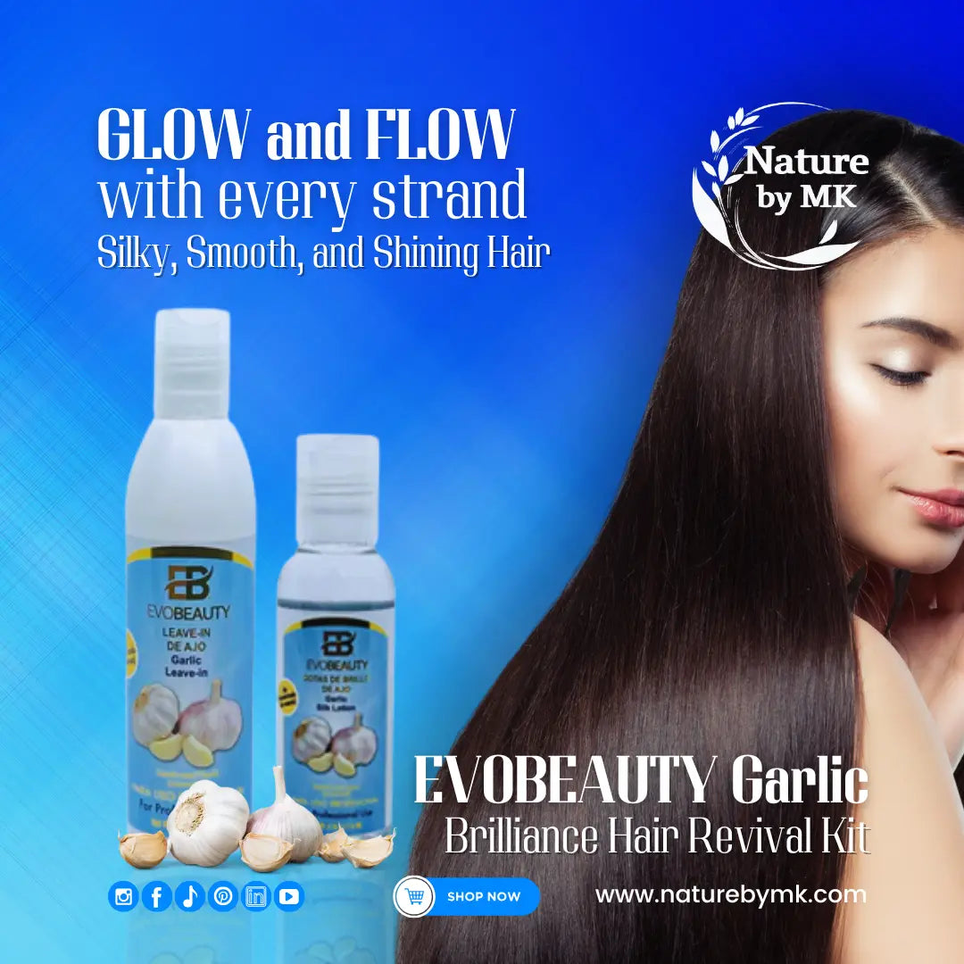 EvoBeauty Garlic Brilliance Hair Revival Kit NaturebyMK