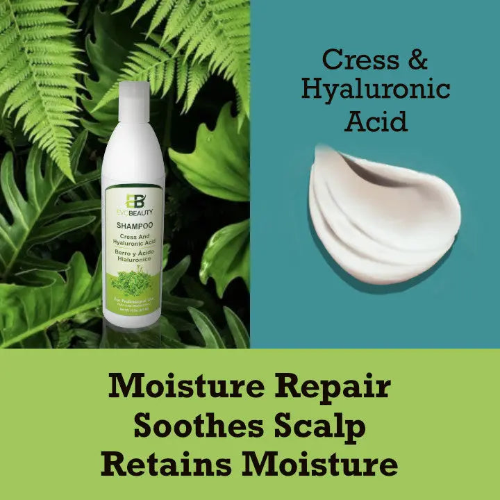 EvoBeauty Watercress & Hyaluronic Acid- Hydrating Shampoo NaturebyMK