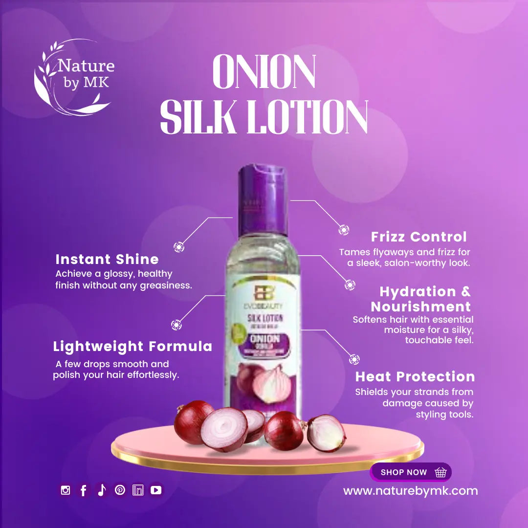 Evobeauty Onion Infused Hair Shine Drop NaturebyMK