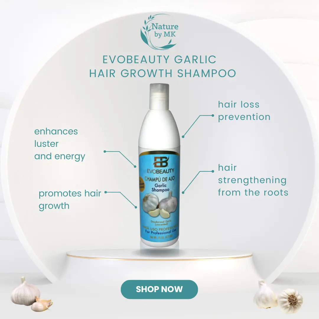 EvoBeauty Garlic Hair Growth  Shampoo NaturebyMK