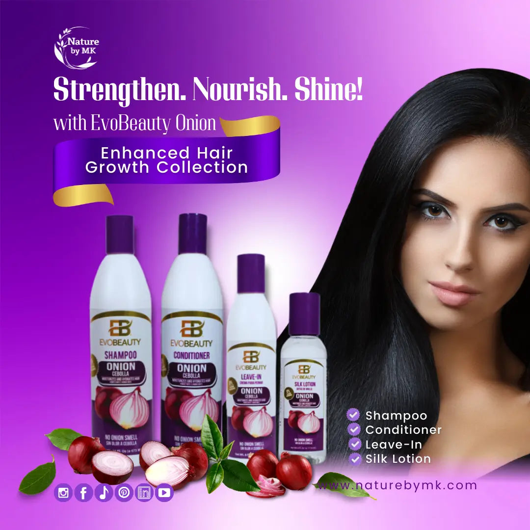 EvoBeauty Onion Enhanced Hair Growth Collection Kit NaturebyMK