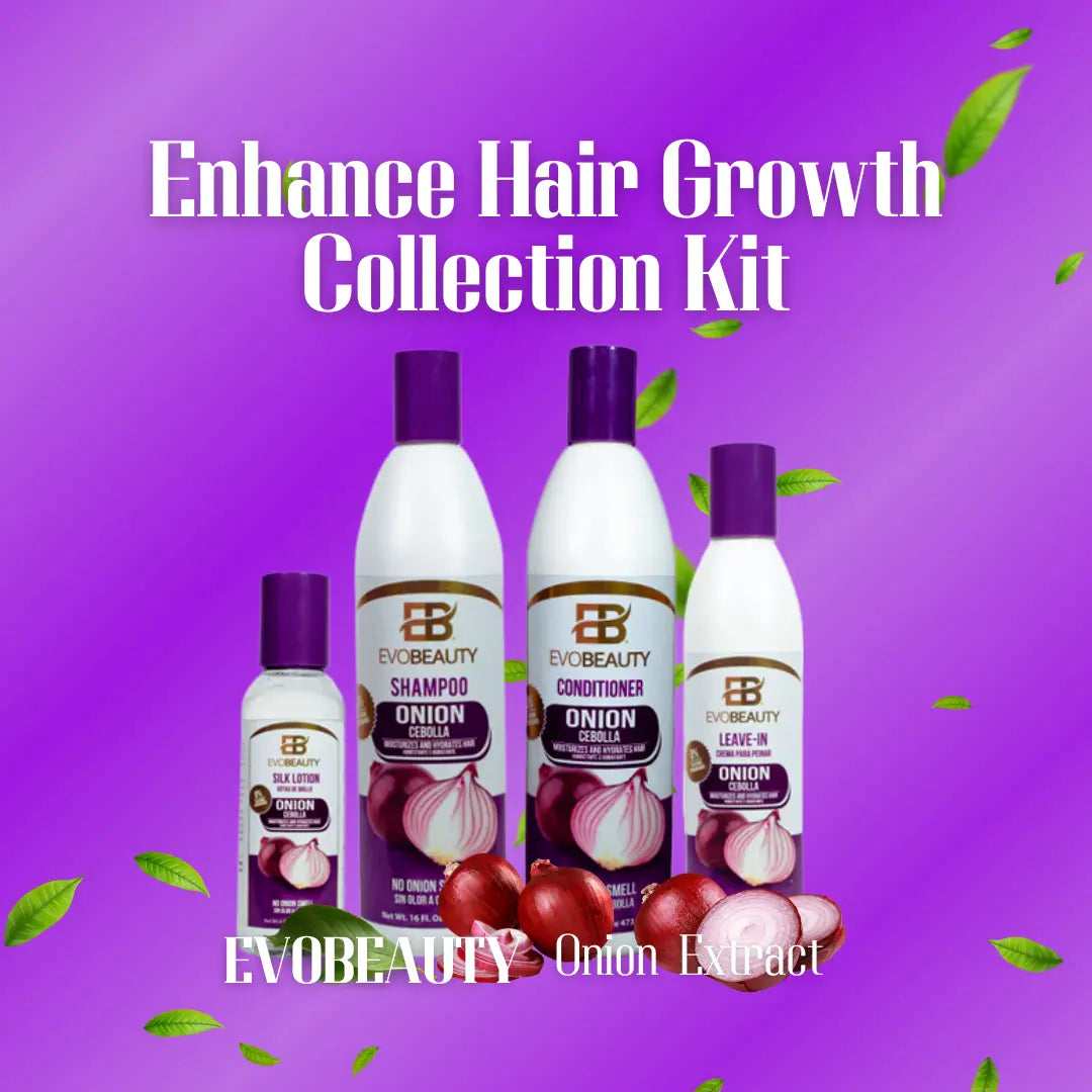 EvoBeauty Onion Enhanced Hair Growth Collection Kit NaturebyMK
