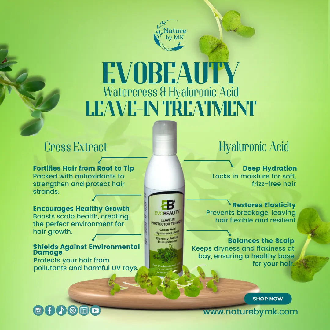 EvoBeauty Watercress & Hyaluronic Leave-In Treatment NaturebyMK