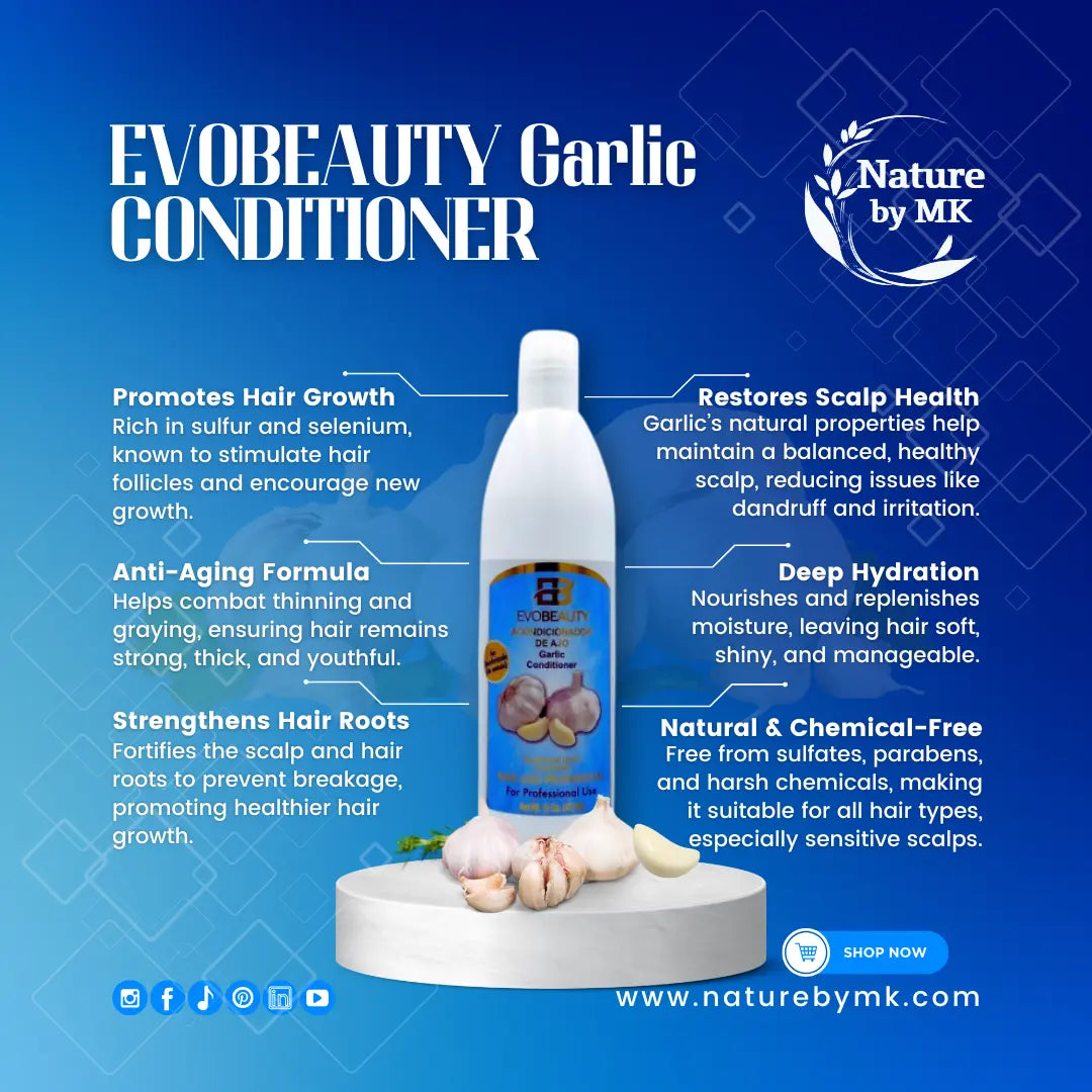 EvoBeauty Garlic Hair Growth & Repair Conditioner NaturebyMK