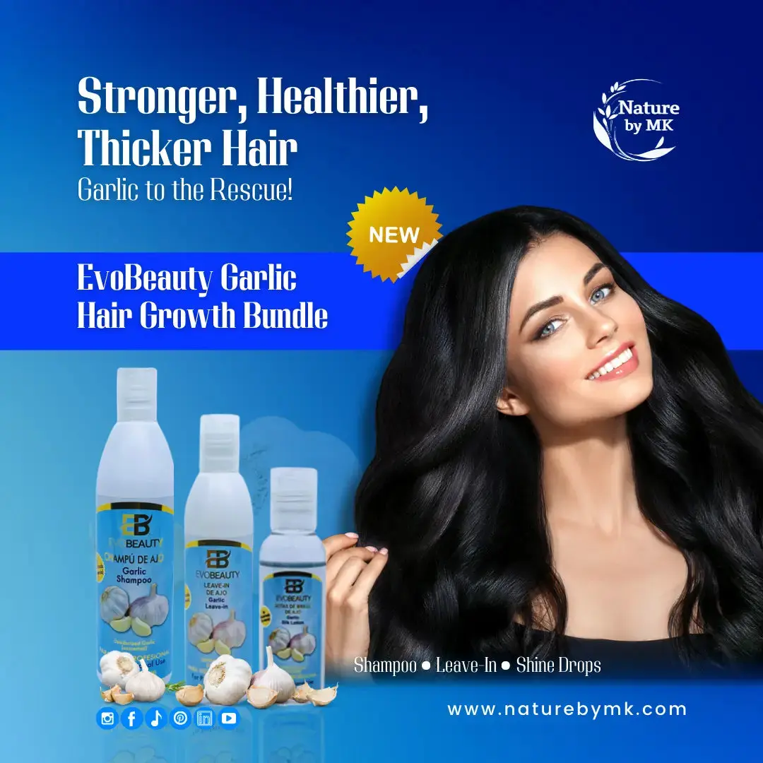EvoBeauty Garlic Hair Growth Bundle NaturebyMK