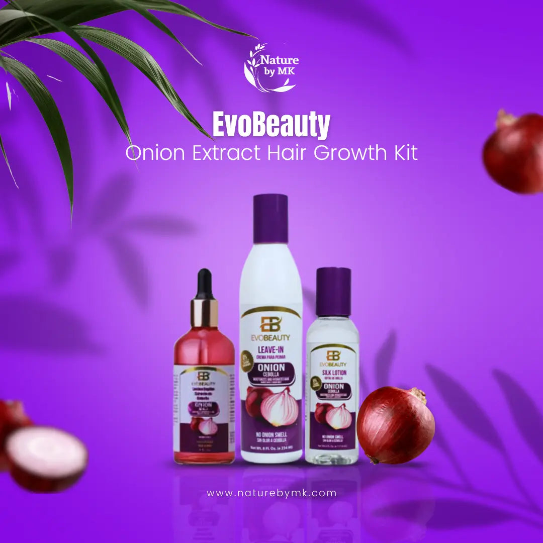 EvoBeauty Onion Extract Hair Growth Kit NaturebyMK