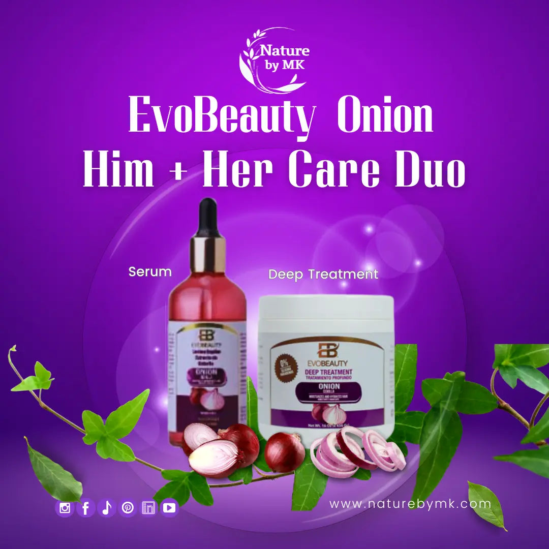 EvoBeauty Red onion Him & Her Hair Care Duo NaturebyMK