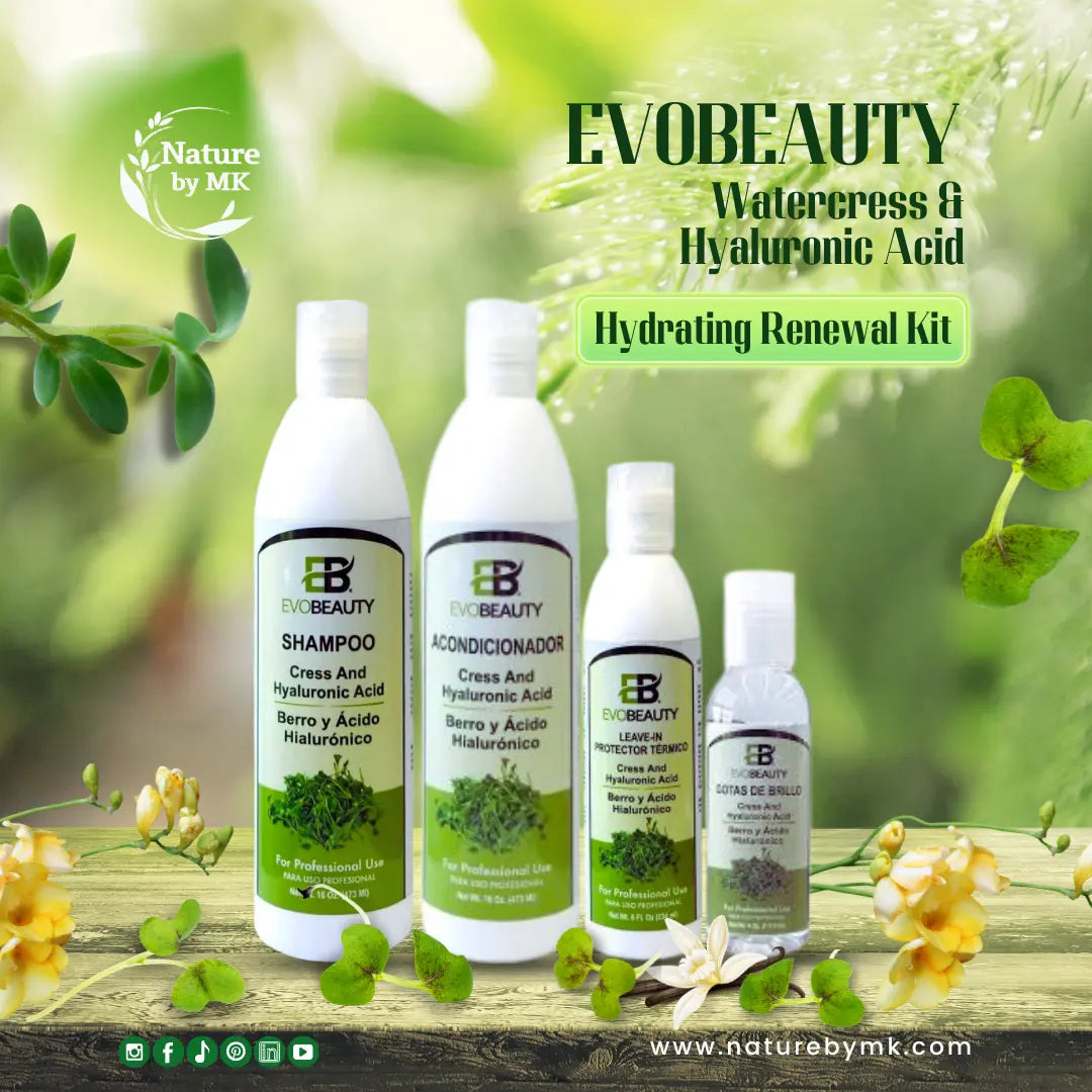 EvoBeauty Watercress and Hyaluronic Acid  Hydrating Renewal Kit NaturebyMK