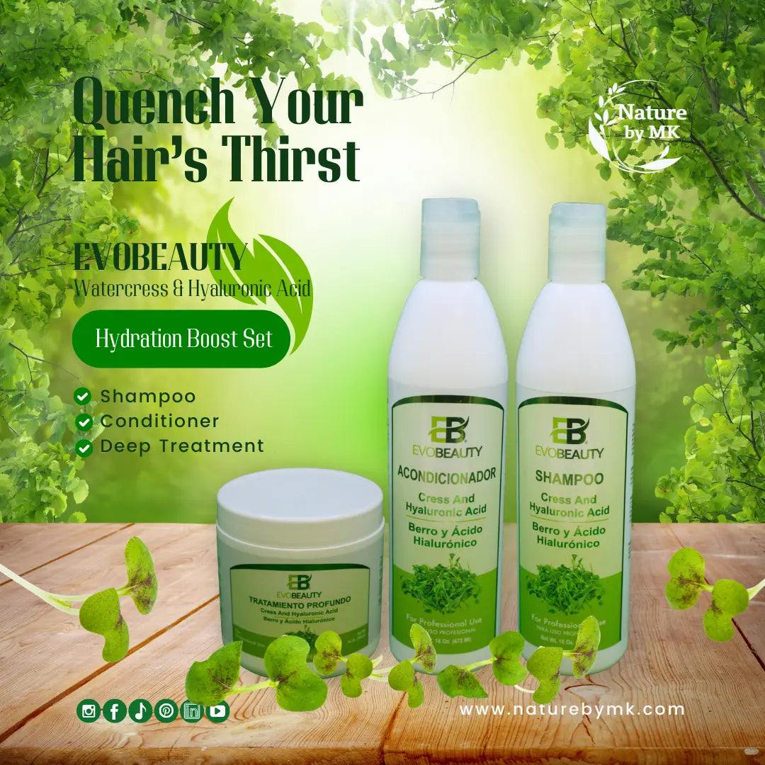 EvoBeauty Watercress & Hyaluronic Acid- Hydration Boost Set NaturebyMK