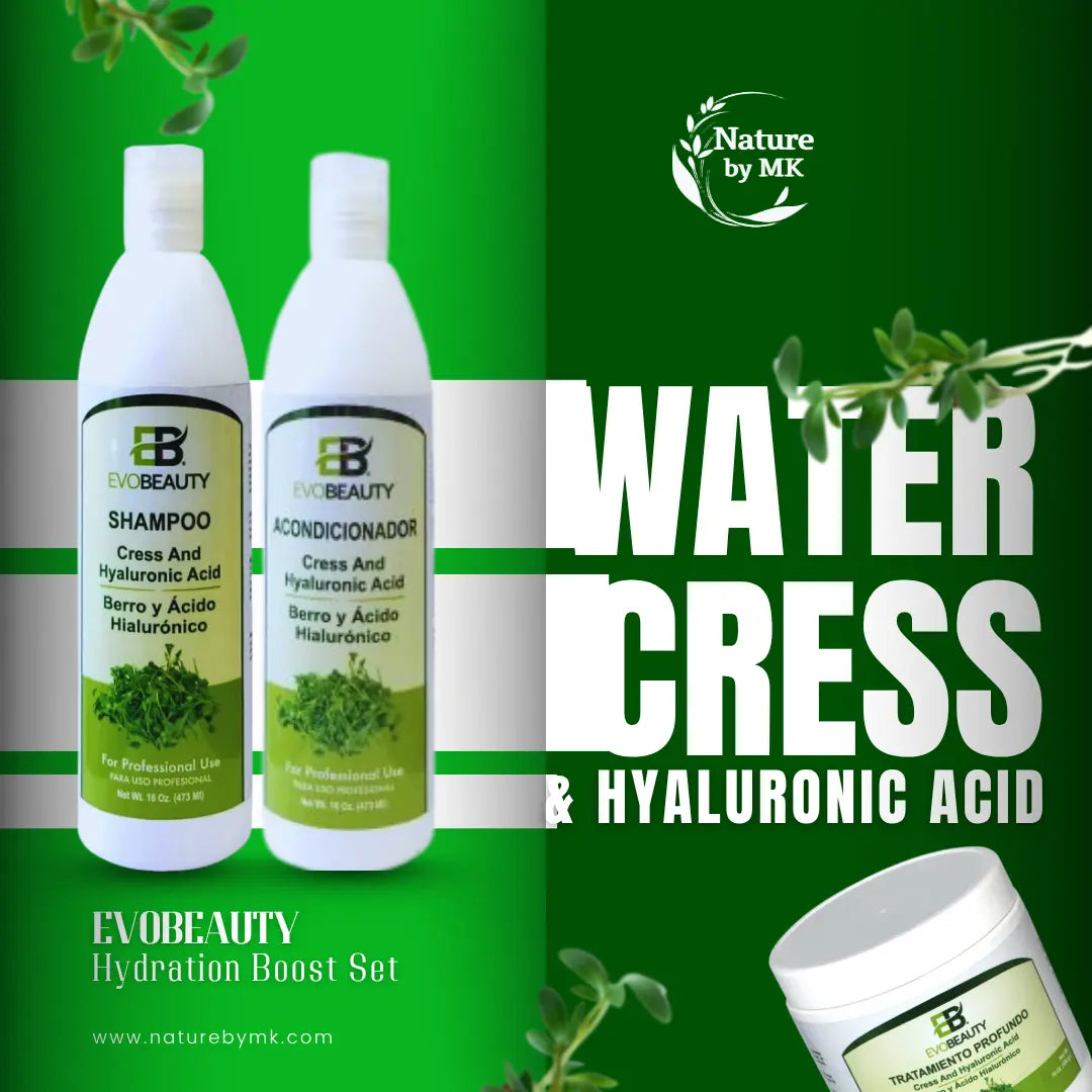EvoBeauty Watercress & Hyaluronic Acid- Hydration Boost Set NaturebyMK