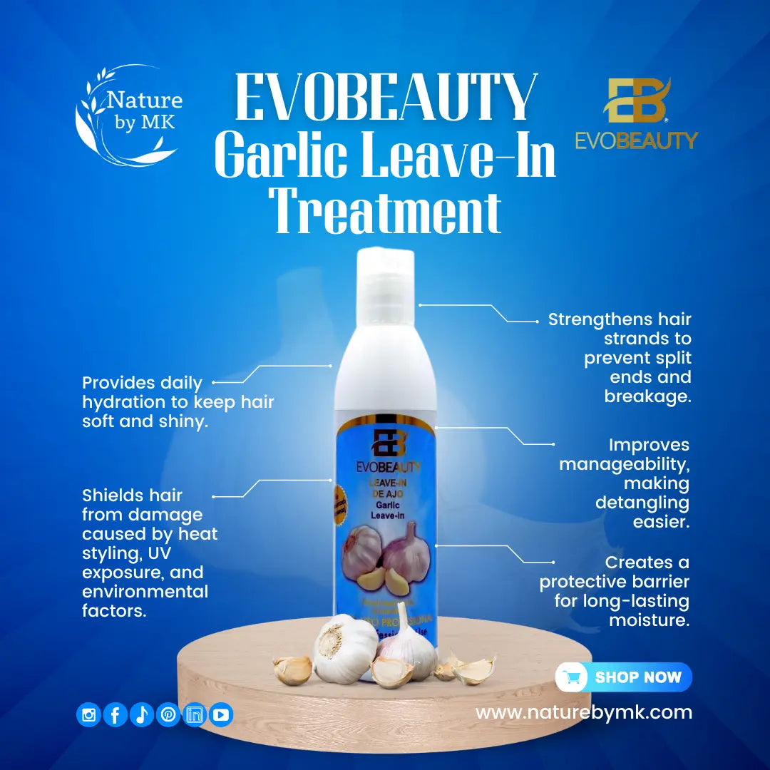 EvoBeauty Garlic Hair Growth Leave-In Treatment NaturebyMK