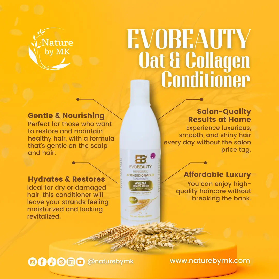 EvoBeauty Oat & Collagen Nutritional Hair Conditioner NaturebyMK