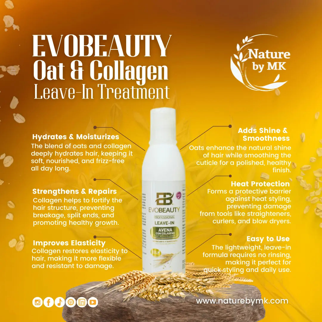EvoBeauty Oat & Collagen Nutritional Leave-In Treatment NaturebyMK