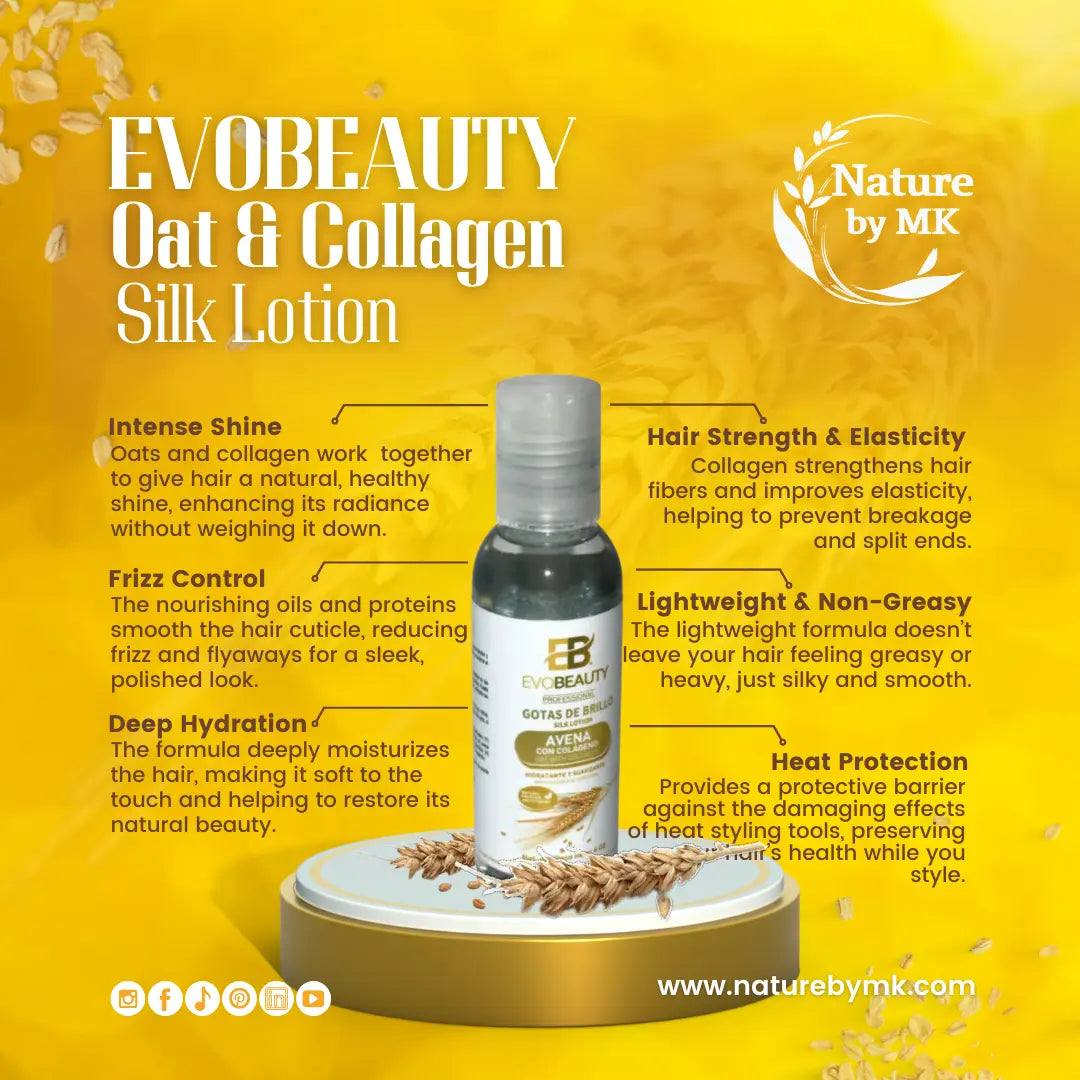 EvoBeauty Oat Nutritional Silk Shine Drops NaturebyMK
