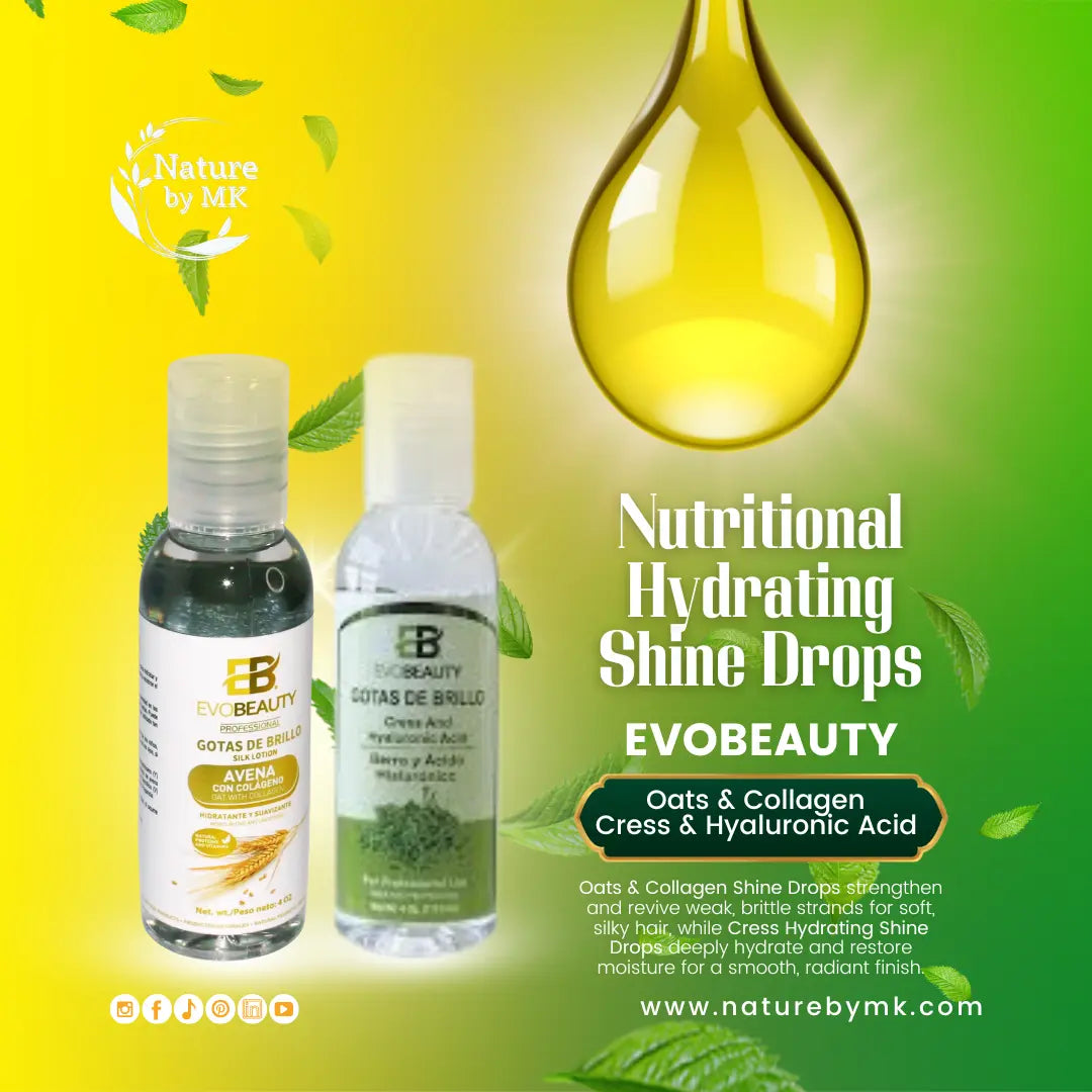EvoBeauty Nutritional & Hydrating Shine Drops Combo NaturebyMK