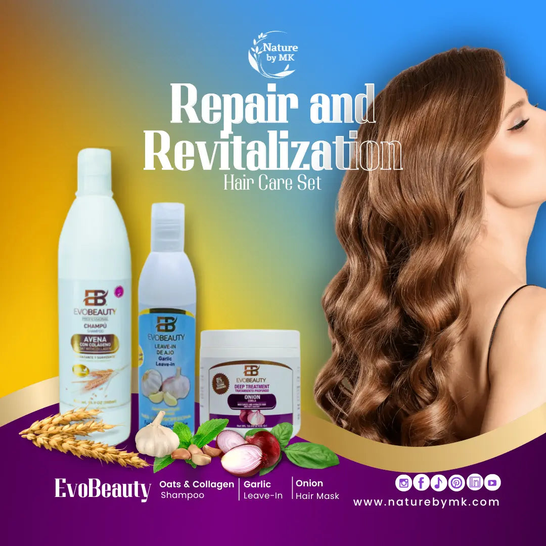EvoBeauty Repair & Revitalization Hair Care Set NaturebyMK