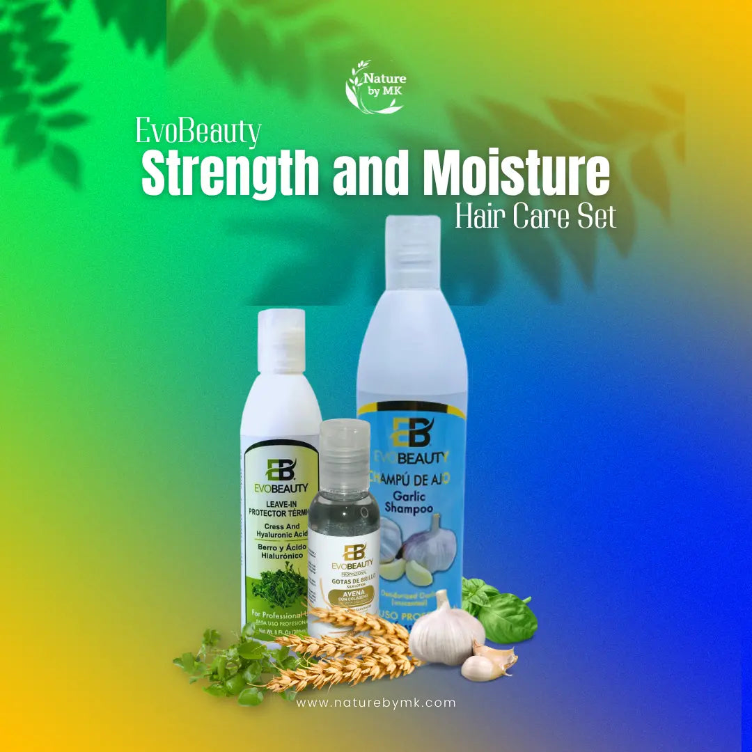 EvoBeauty Strength & Moisture Hair Care Set NaturebyMK