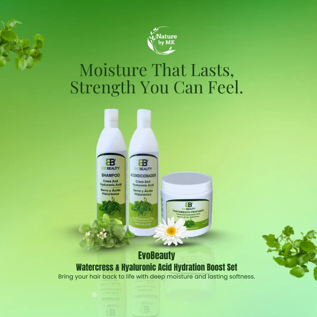 EvoBeauty Watercress & Hyaluronic Acid - Hydration Boost Set