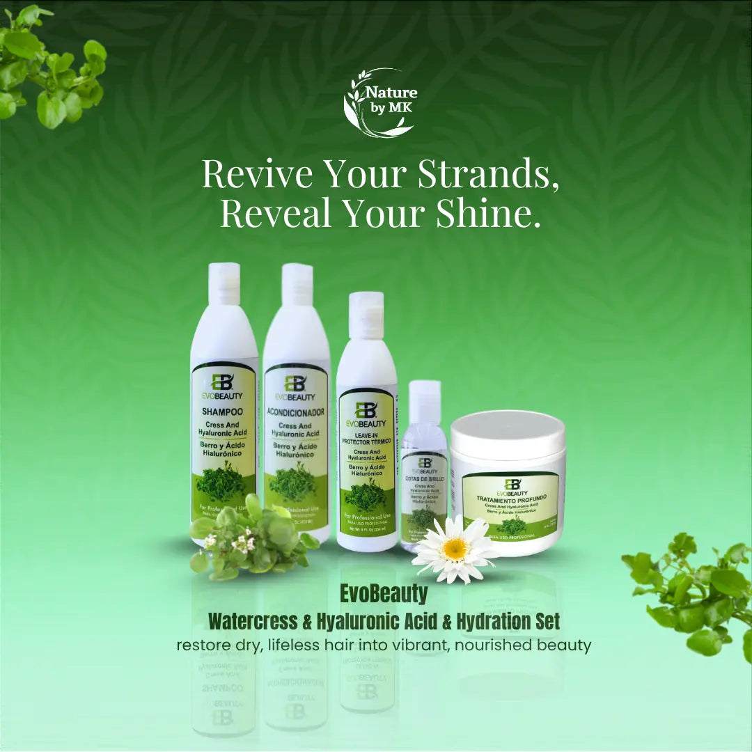 EvoBeauty Watercress & Hyaluronic Acid Hydrating Care Set