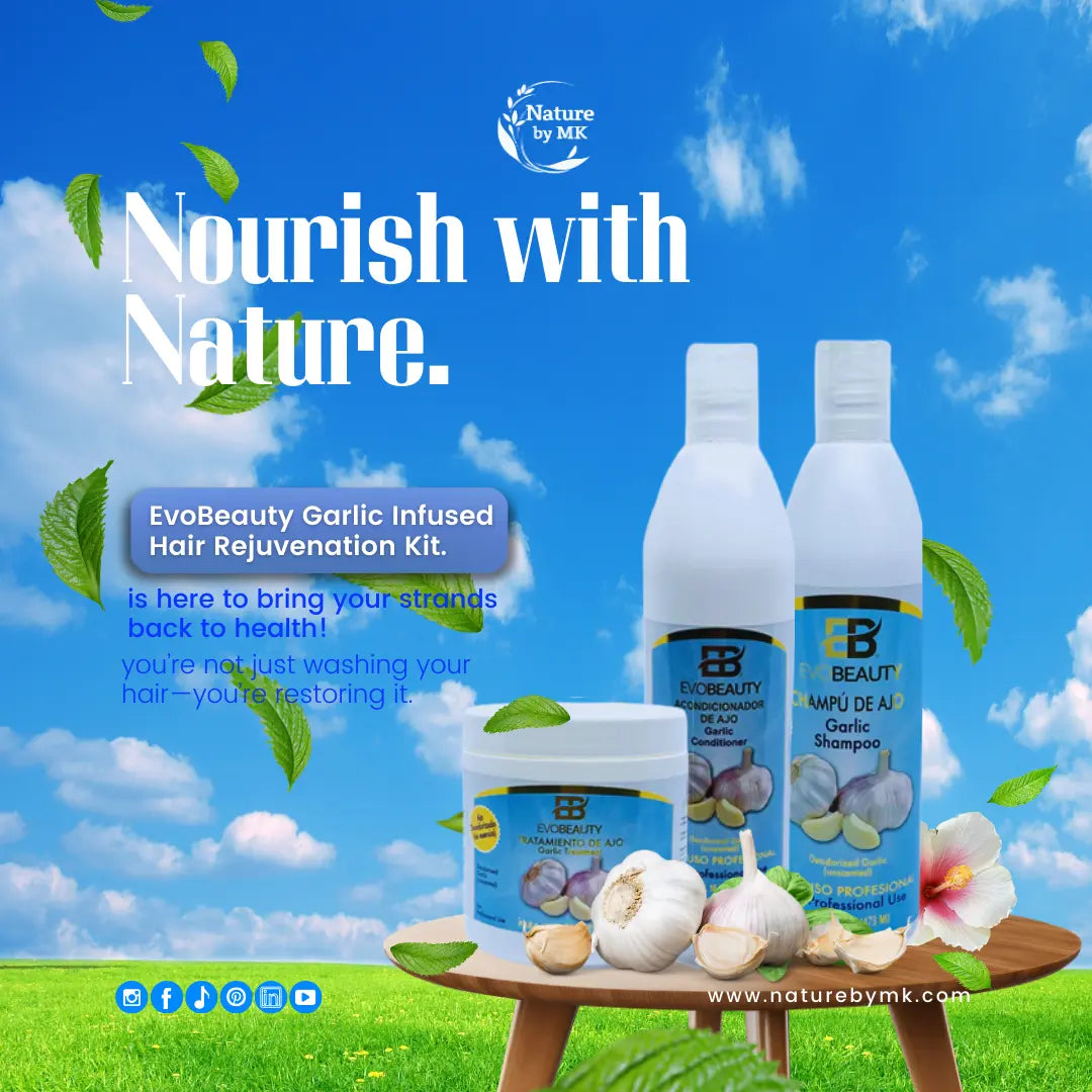 EvoBeauty Garlic Infused Hair Rejuvenation Kit