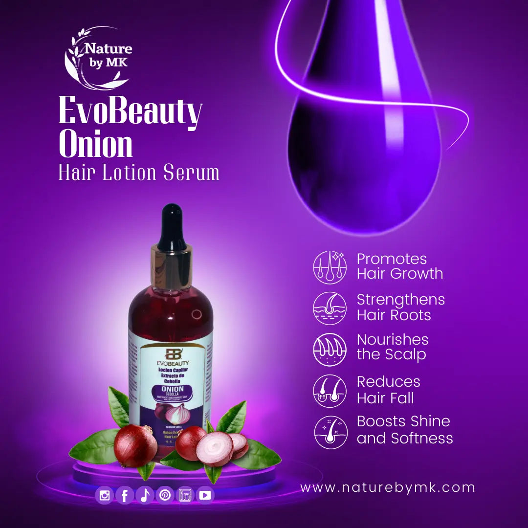 EvoBeauty Onion Restoring Hair Serum Lotion NaturebyMK