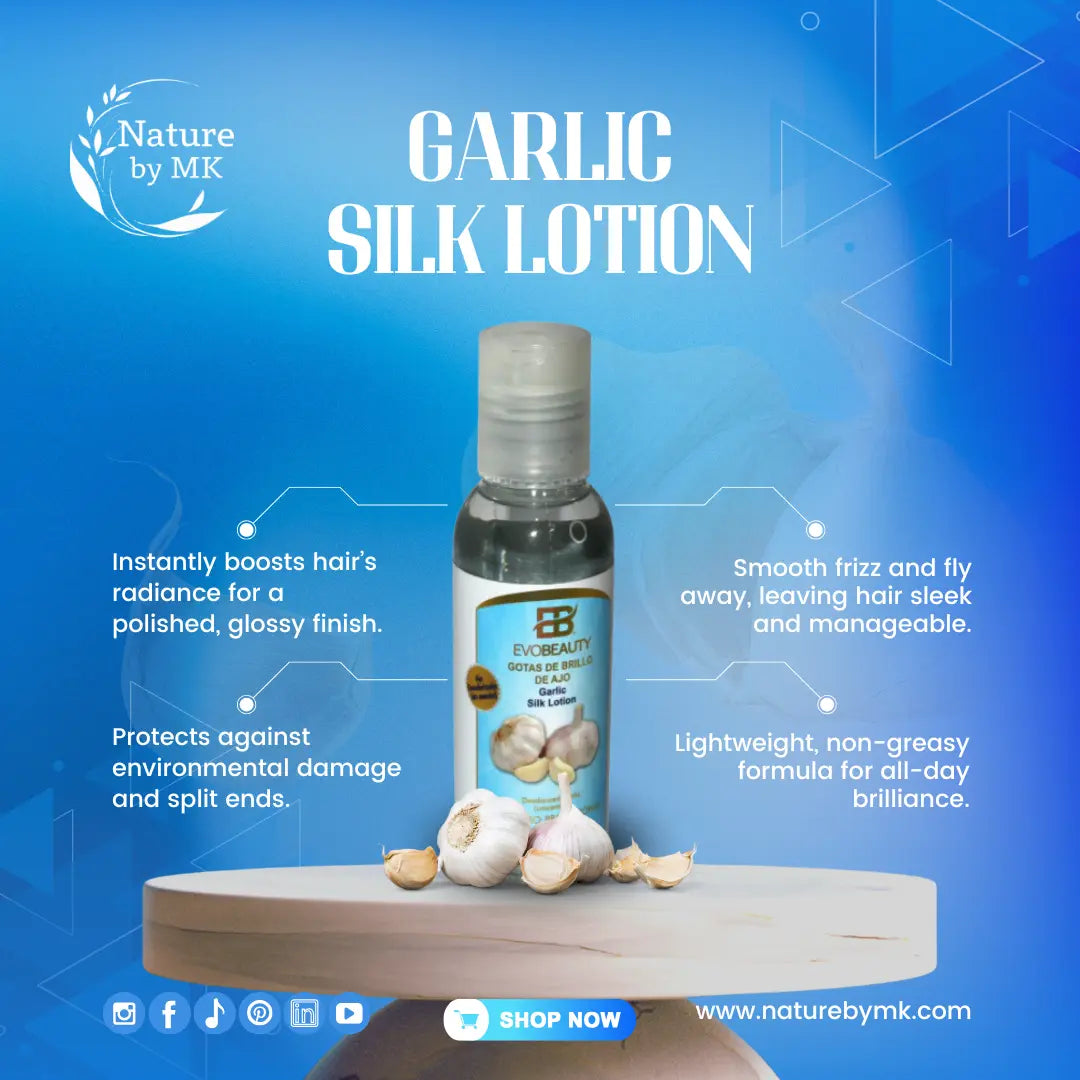 EvoBeauty Garlic Silk Shine Hair Growth Drops NaturebyMK