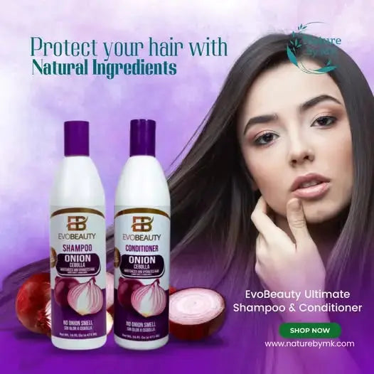 EvoBeauty Onion Enhanced Hair Growth Collection Kit NaturebyMK