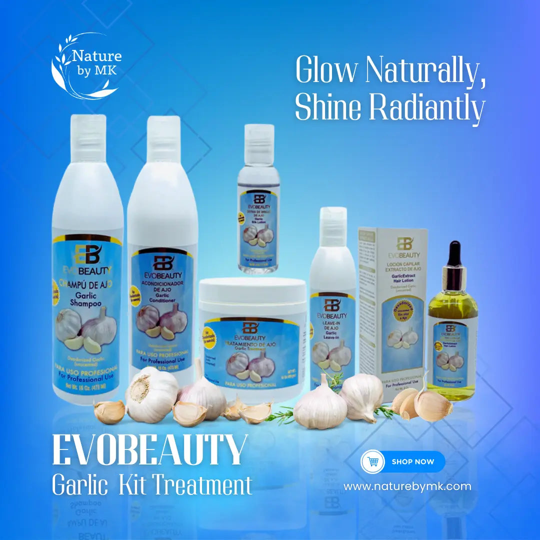 EvoBeauty Garlic Brilliance Hair Revival Kit NaturebyMK