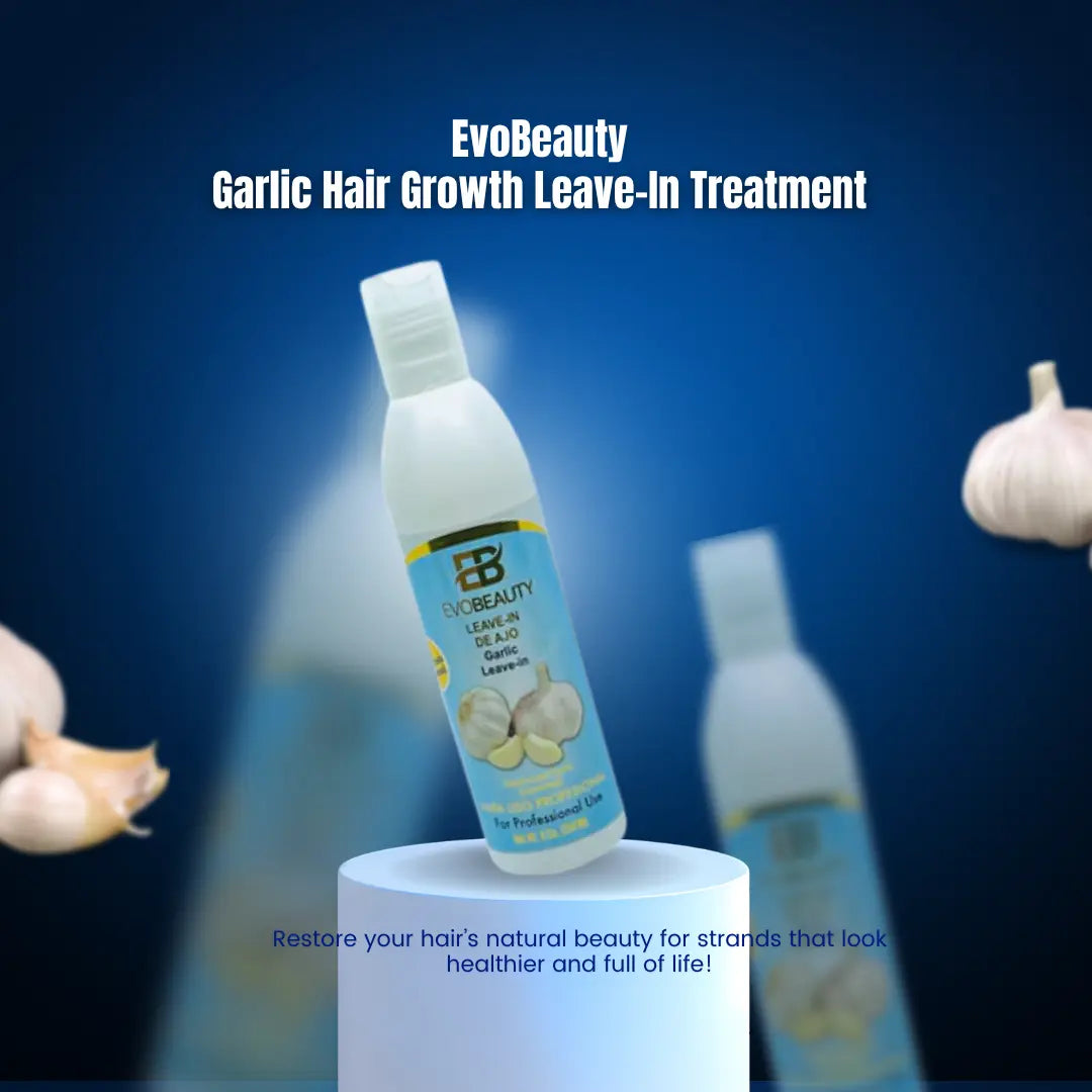 Tratamiento sin enjuague para el crecimiento del cabello con ajo de EvoBeauty
