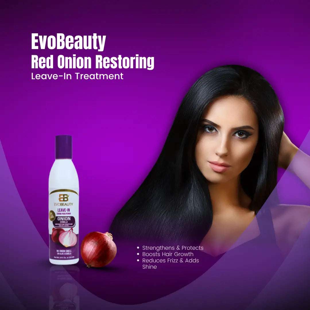 Tratamiento restaurador sin enjuague con cebolla de EvoBeauty