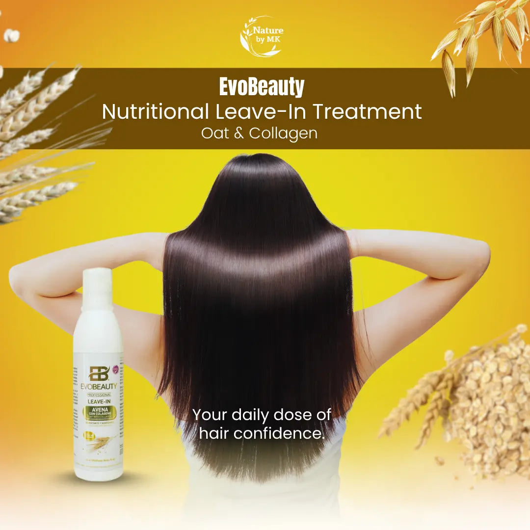 Tratamiento nutritivo sin enjuague con avena y colágeno de EvoBeauty