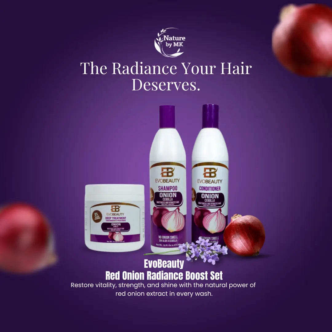 Resultados de brillo duradero con Onion de EvoBeauty