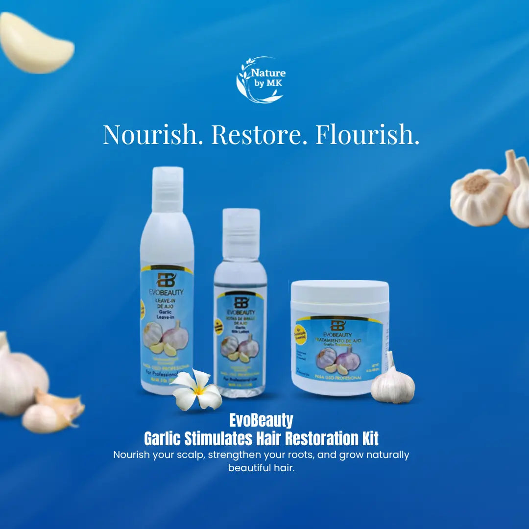 EvoBeauty Garlic Stimulates Hair Restoration Kit